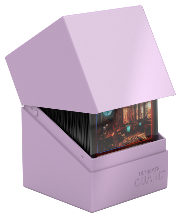 Supplies Ultimate Guard - Boulder Deck Case - Pastel Solid - Lavender Purple - 100 - Cardboard Memories Inc.