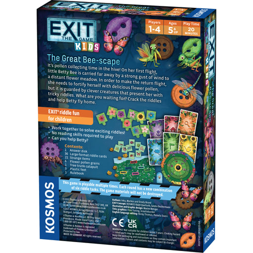 Board Games Thames and Kosmos - EXIT - Kids - The Great Be-scape - Cardboard Memories Inc.