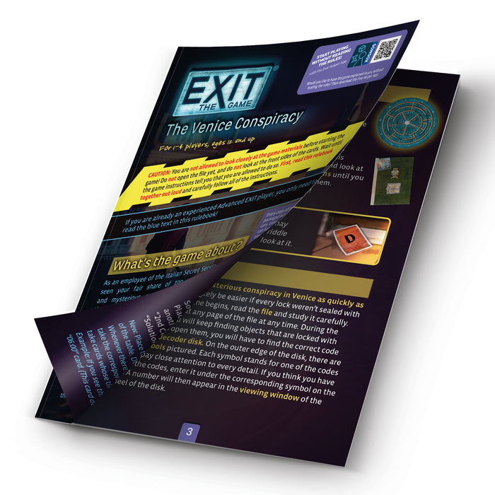 Board Games Thames and Kosmos - EXIT - The Venice Conspiracy - Cardboard Memories Inc.