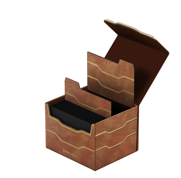 Supplies Gatherers Tavern - Army Horizon - Domaru Deck Box - Chestnut - 100+ - Cardboard Memories Inc.