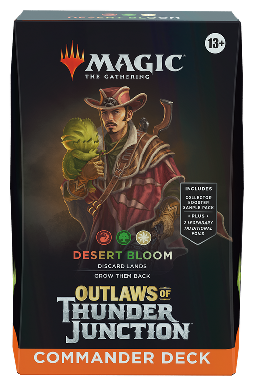 Trading Card Games Magic the Gathering - Outlaws of Thunder Junction - Commander Deck - Desert Bloom - Cardboard Memories Inc.