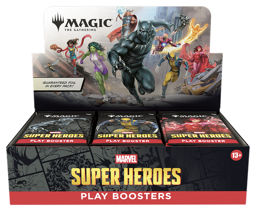 Trading Card Games Magic the Gathering - Marvel Super Heroes - Play Booster Box - Pre-Order June 26th 2026 - Cardboard Memories Inc.