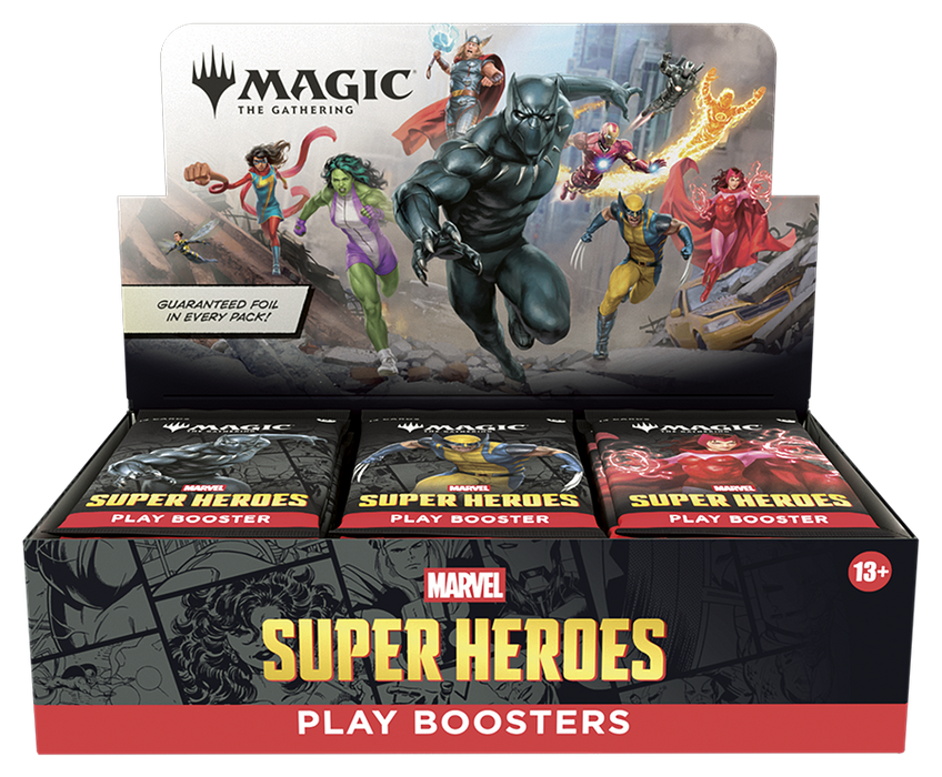 Trading Card Games Magic the Gathering - Marvel Super Heroes - Play Booster Box - Pre-Order June 26th 2026 - Cardboard Memories Inc.