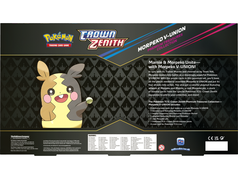 Trading Card Games Pokemon - Crown Zenith - Morpeko Premium Treasures Collection - Cardboard Memories Inc.