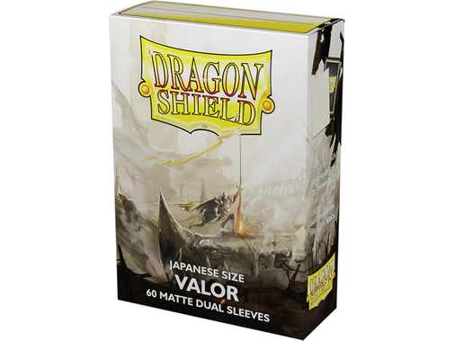 Supplies Arcane Tinmen - Dragon Shield Dual Sleeves - Japanese Size - Matte - Valor - Package of 60 - Cardboard Memories Inc.