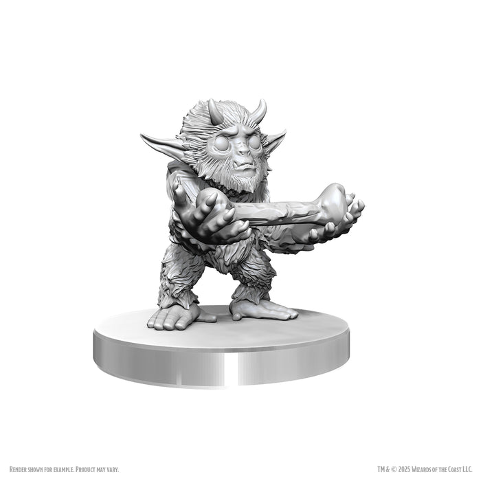Role Playing Games Wizkids - Dungeons and Dragons - Unpainted Miniature - Nolzur’s Marvelous Miniatures - Yeti Tykes - 90780 - Cardboard Memories Inc.