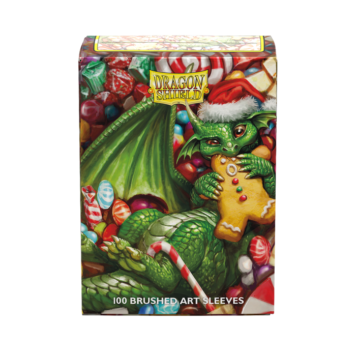 Supplies Arcane Tinmen - Dragon Shield Art Sleeves - Standard Size - Brushed Art - Christmas 2024 - Package of 100 - Cardboard Memories Inc.