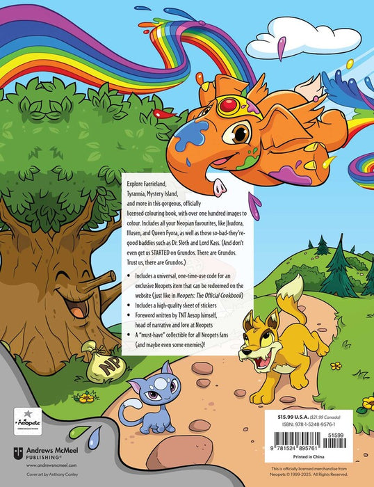 Comic Books, Hardcovers & Trade Paperbacks Neopets - Official Colouring Book - CANADIAN ORDERS ONLY PLEASE - Cardboard Memories Inc.