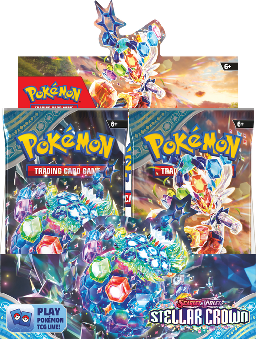 Trading Card Games Pokemon - Scarlet and Violet - Stellar Crown - Booster Box - Cardboard Memories Inc.