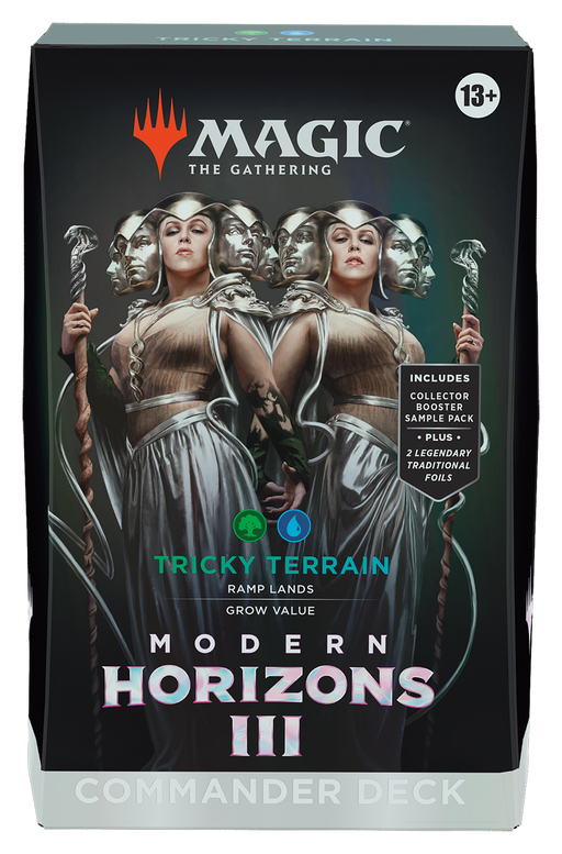 Trading Card Games Magic the Gathering - Modern Horizons III - Commander Deck - Tricky Terrian - Pre-Order June 14th 2024 - Cardboard Memories Inc.