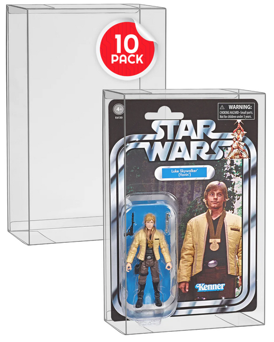 Comic Supplies Evoretro - Star Wars and GI Joe 3.75 Action Figure PET Shallow Cases - 10 Pack - Cardboard Memories Inc.