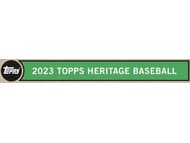 Sports Cards Topps - 2023 - Baseball - Heritage - Trading Card Hobby Box - Cardboard Memories Inc.