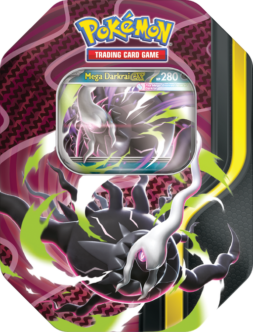 Trading Card Games Pokémon - Mega Forces - Mega Darkrai - Tin - Pre-Order August 28th 2026 - Cardboard Memories Inc.