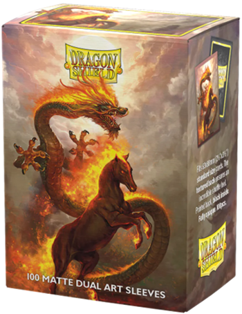 Supplies Arcane Tinmen - Dragon Shield Art Sleeves - Standard Size - Matte - Year of the Horse 2025 - Package of 100 - Available December 5th 2025 - Cardboard Memories Inc.
