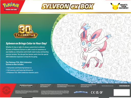 Trading Card Games Pokemon - 2026 - 30th Celebration - Sylveon EX Box - Pre-Order September 16th 2026 - Cardboard Memories Inc.