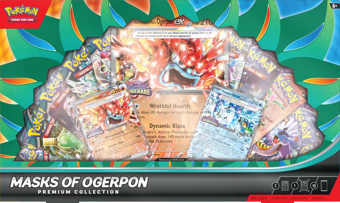 Trading Card Games Pokemon - Masks of Ogerpon EX - Premium Collection - Cardboard Memories Inc.
