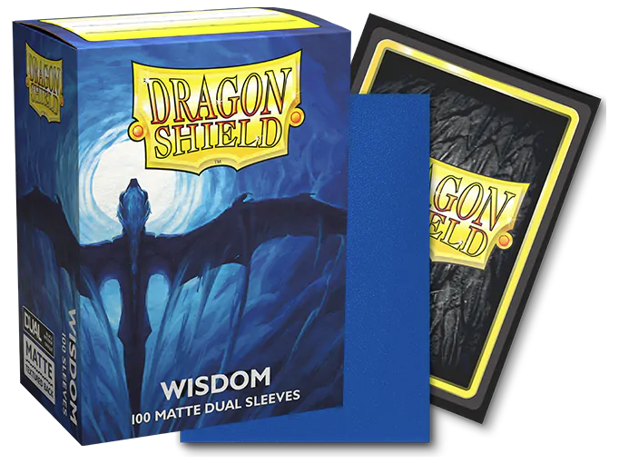 Supplies Arcane Tinmen - Dragon Shield Dual Sleeves - Standard Size - Matte - Wisdom - Package of 100 - Cardboard Memories Inc.