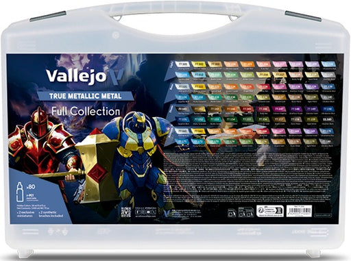 Paints and Paint Accessories Acrylicos Vallejo - True Metallic Metal Colour Case - Pre-Order July 15th 2026 - Cardboard Memories Inc.