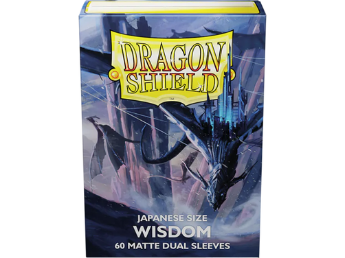 Supplies Arcane Tinmen - Dragon Shield Dual Sleeves - Japanese Size - Matte - Wisdom - Package of 60 - Cardboard Memories Inc.