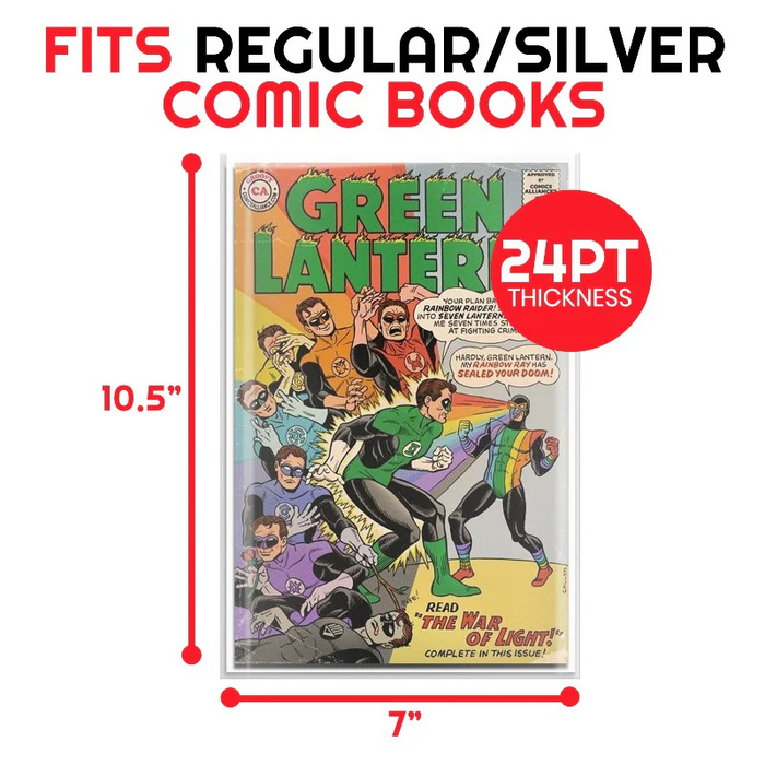 Comic Supplies Evoretro -  Comic Series - Regular/Silver Age Comic Book Backer Boards - 100 Count - Cardboard Memories Inc.