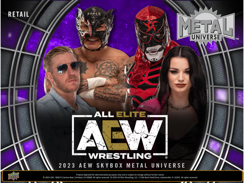 Sports Cards Upper Deck - 2023 - All Elite Wrestling AEW Trading Cards - Skybox Metal Universe - Blaster Box - Pre-Order February TBA - Cardboard Memories Inc.