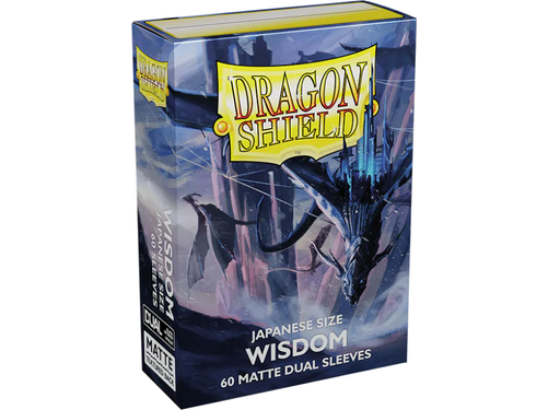 Supplies Arcane Tinmen - Dragon Shield Dual Sleeves - Japanese Size - Matte - Wisdom - Package of 60 - Cardboard Memories Inc.