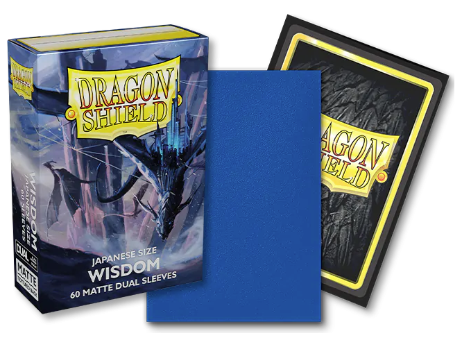 Supplies Arcane Tinmen - Dragon Shield Dual Sleeves - Japanese Size - Matte - Wisdom - Package of 60 - Cardboard Memories Inc.