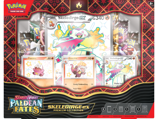 Trading Card Games Pokemon - Scarlet and Violet - Paldean Fates - Skeledirge EX - Premium Collection - Cardboard Memories Inc.