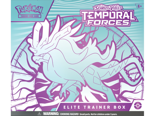 Trading Card Games Pokemon - Scarlet and Violet - Temporal Forces - Walking Wake EX - Elite Trainer Box - Cardboard Memories Inc.
