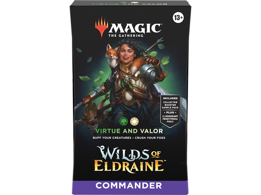 Trading Card Games Magic the Gathering - Wilds of Eldraine - Commander Deck - Virtue and Valor - Cardboard Memories Inc.