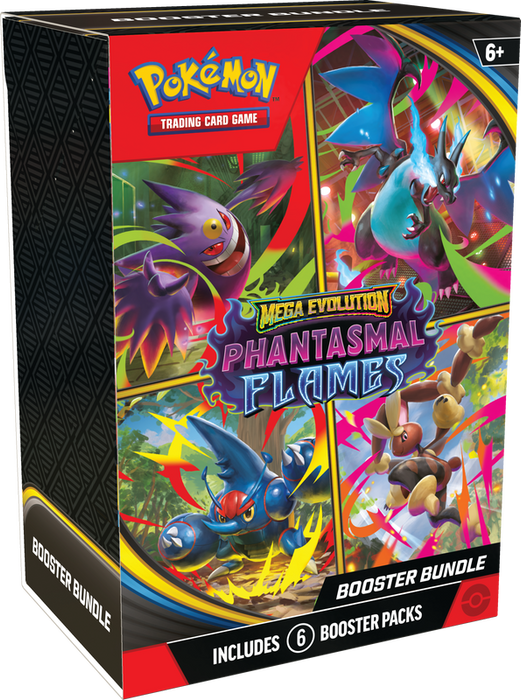 Trading Card Games Pokémon - Mega Evolution - Phantasmal Flames - Booster Bundle - Cardboard Memories Inc.