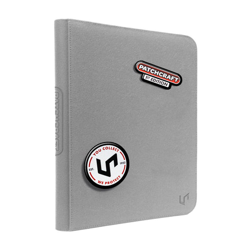 Supplies Ultra Pro - 9 Pocket Zip Binder Pro - Patchcraft - Grey - Available October 15th 2025 - Cardboard Memories Inc.