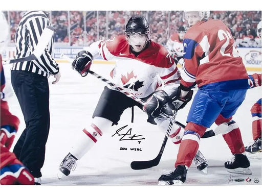  Upper Deck - Authenticated - Sean Couturier Signed Autographed 24X16 Team Canada Picture - ORDER VIA EMAIL ONLY - Cardboard Memories Inc.
