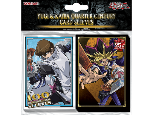Supplies Konami - Yu-Gi-Oh! - Yugi and Kaiba Quarter Century - Card Sleeves - Cardboard Memories Inc.