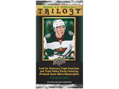 Sports Cards Upper Deck - 2022-23 - Hockey - Trilogy - Hobby Box - Cardboard Memories Inc.