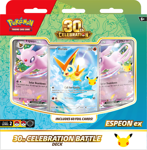 Trading Card Games Pokemon - 2026 - 30th Celebration - Espeon EX Battle Deck - Pre-Order October 30th 2026 - Cardboard Memories Inc.
