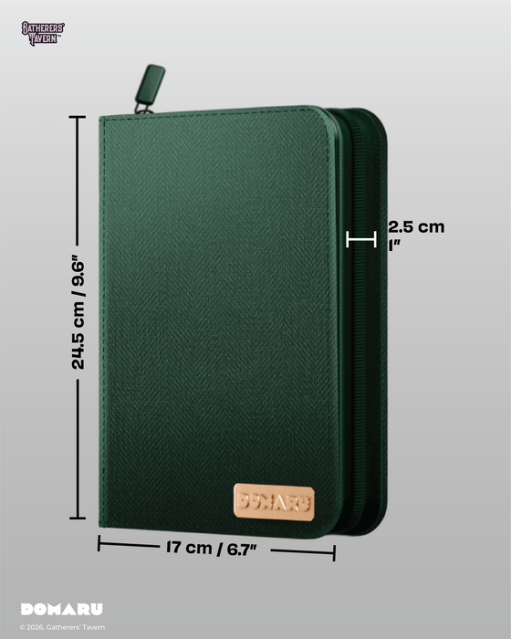 Supplies Gatherers Tavern - Domaru Binder - Malachite - 4pkt - Cardboard Memories Inc.