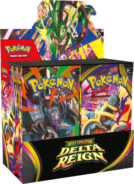 Collectable Trading Card Games
Pokémon - Mega Evolution - Delta Reign - Booster Box - Pre-Order |
Cardboard Memories Inc.
196214165854