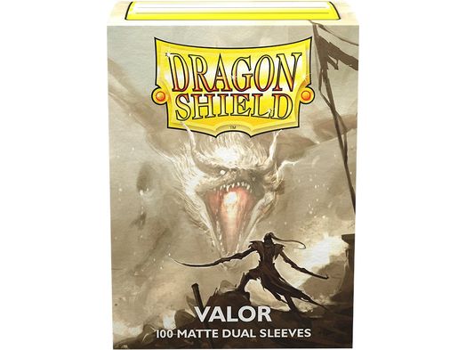 Supplies Arcane Tinmen - Dragon Shield Dual Sleeves - Standard Size - Matte - Valor - Package of 100 - Cardboard Memories Inc.
