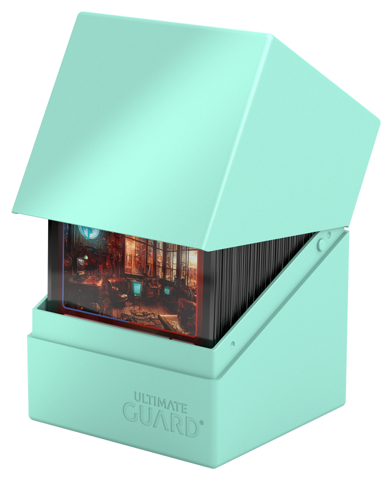 Supplies Ultimate Guard - Boulder Deck Case - Pastel Solid - Mint Green - 100 - Cardboard Memories Inc.