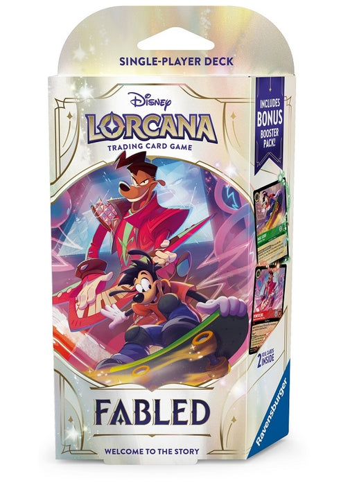 Trading Card Games Disney - Lorcana - Fabled - Starter Deck - Emerald & Ruby - Max Goof and Powerline - Cardboard Memories Inc.