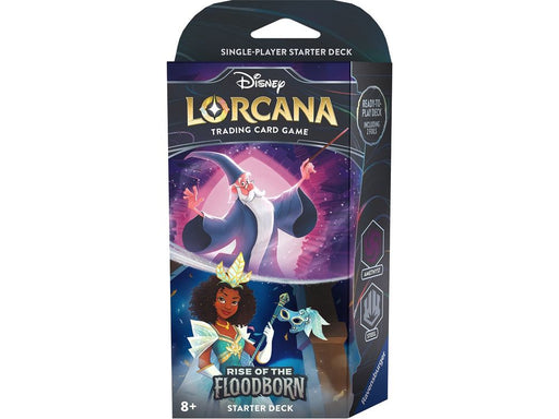Trading Card Games Disney - Lorcana - Rise of the Floodborn - Starter Deck - Amethyst & Steel Merlin and Tiana - Cardboard Memories Inc.