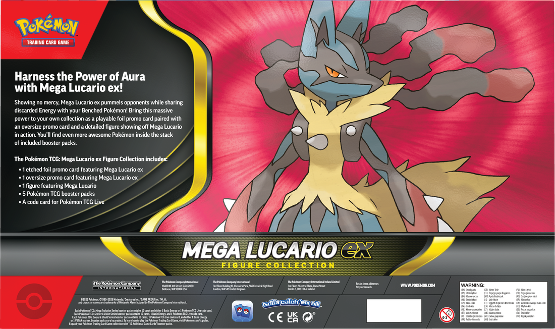 Trading Card Games Pokemon - Mega Evolution - Mega Lucario - EX Figure Collection - Cardboard Memories Inc.