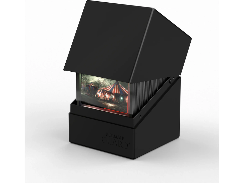 Supplies Ultimate Guard - Boulder Deck Case - Solid Black - 100 - Cardboard Memories Inc.