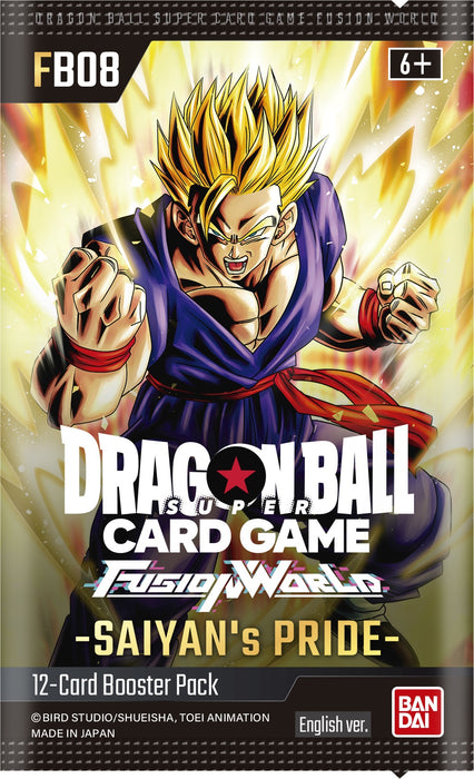 collectible card game Bandai - Dragon Ball Super - Fusion World - FD08 - Saiyans Pride - Booster Box - Pre-Order December 12th 2025 - Cardboard Memories Inc.