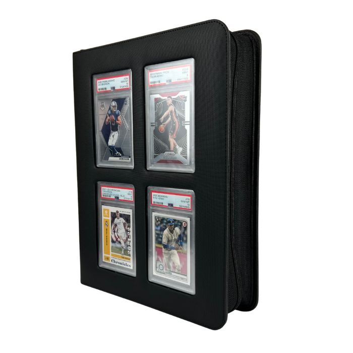 Comic Supplies Evoretro - Premium Card Slab Binder with Window - 32 Count - Black - Cardboard Memories Inc.