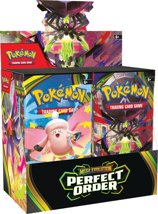 Trading Card Games Pokémon - Mega Evolution - Perfect Order - Booster Box - Pre-Order March 27th 2026 - Cardboard Memories Inc.