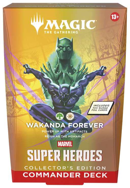 Trading Card Games Magic the Gathering - Marvel Super Heroes - Wakanda Forever - Commander Deck - Collector Edition - Pre-Order July 26th 2026 - Cardboard Memories Inc.