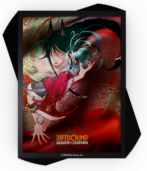 Riftbound - League of Legends Trading Card Game - Origins - Art Sleeves - Ahri - 100 Count - Cardboard Memories Inc.
