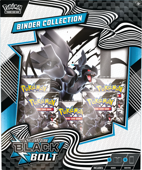 Trading Card Games Pokemon - Scarlet and Violet - Black and White - Black Bolt Binder Collection Box - Cardboard Memories Inc.